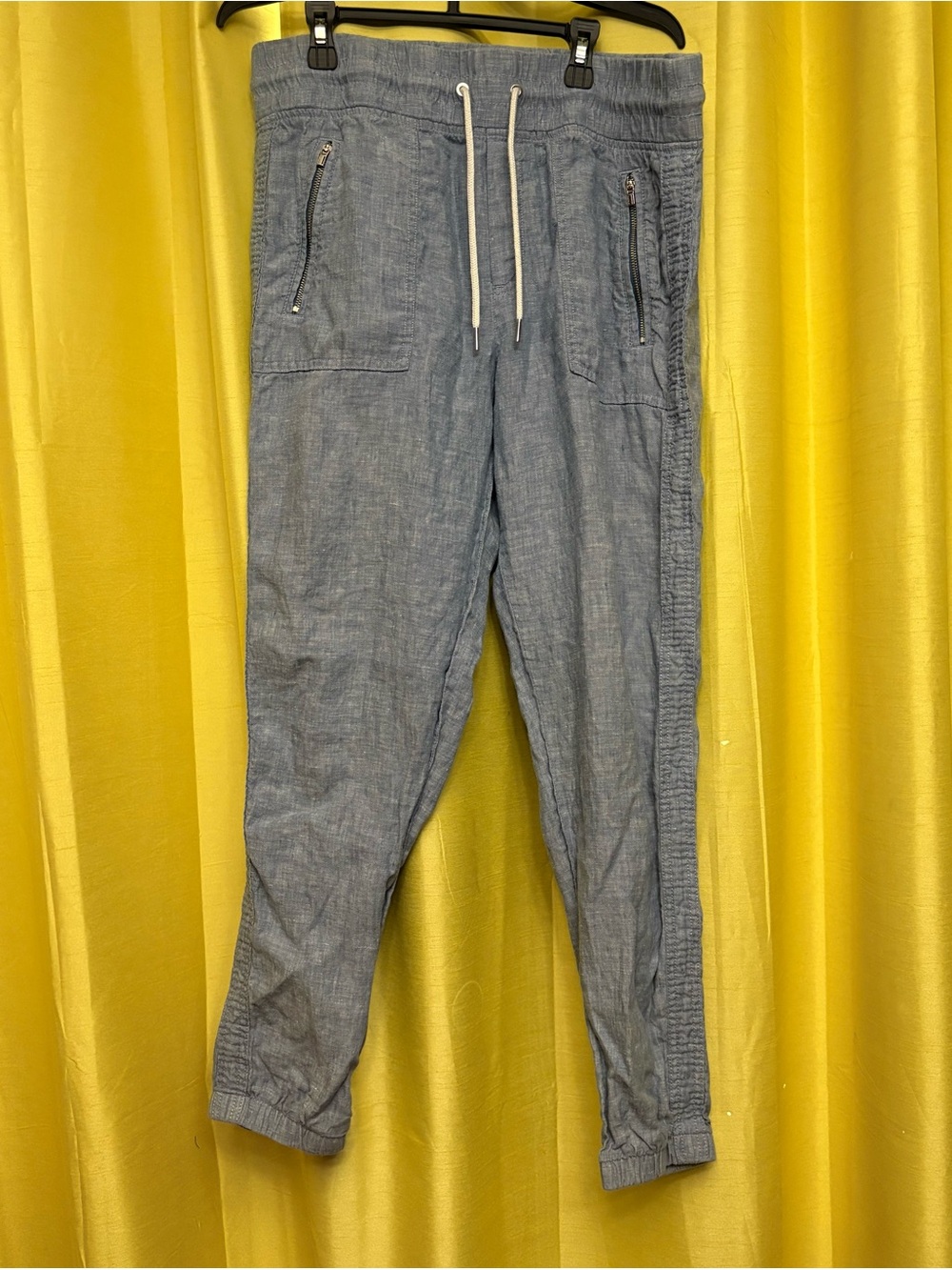 Athleta Light Blue Drawstring Joggers